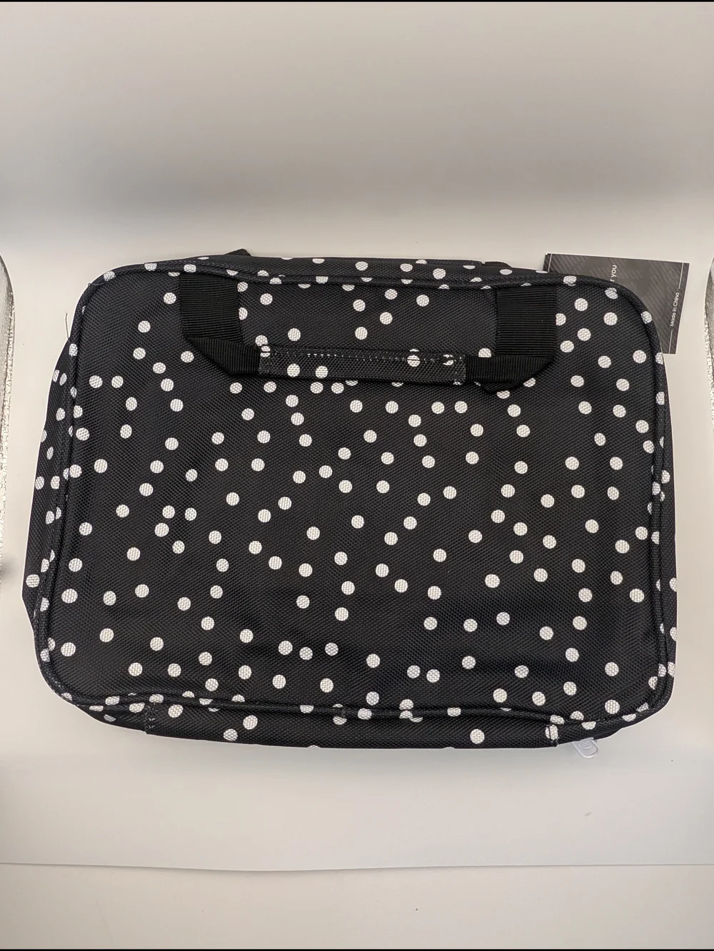 Bang & Carsten Large Hanging Travel Makeup Bag Folding Zipper Pockets, Black